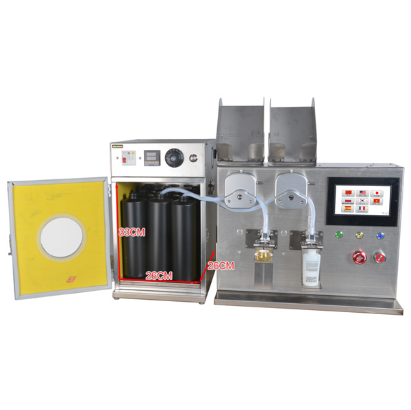 Nail gel filling machine with material container